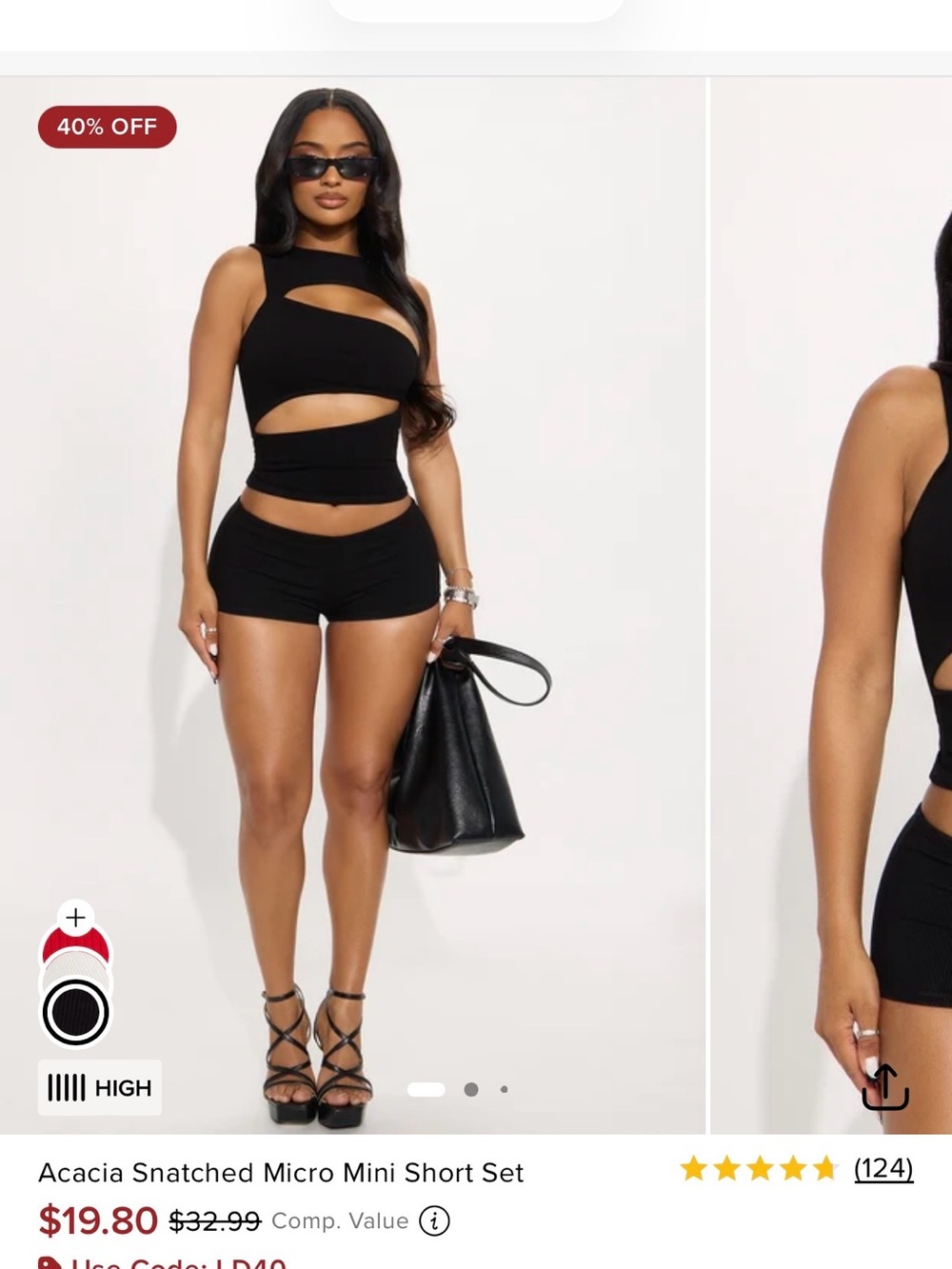 Fashion Nova Shorts Set